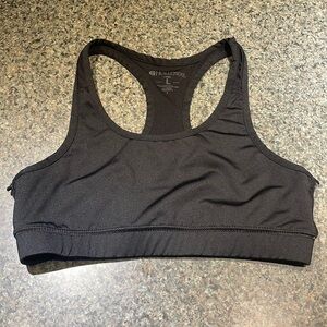 Halloway black racer back sports bra size large dry-excel cut out in back